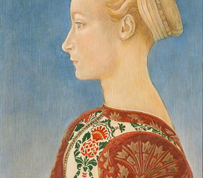 Kunstkopie, Gemäldekopie nach Antonio des Pollaiuolo, Profilbildnis einer jungen Frau, um 1465, Gemäldegalerie Berlin