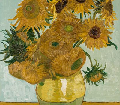Kunstkopie, Gemäldekopie nach Vincent van Gogh, Sonneenblumen, 1888, Neue Pinakothek München